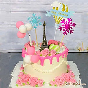 巴黎的浪漫立體造型蛋糕