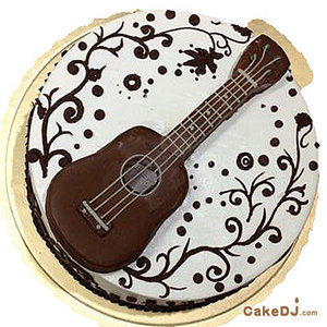 吉他造型蛋糕
