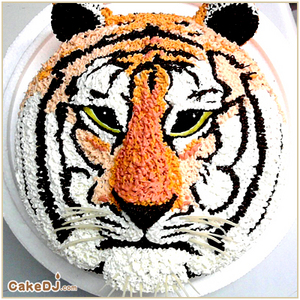 老虎造型蛋糕