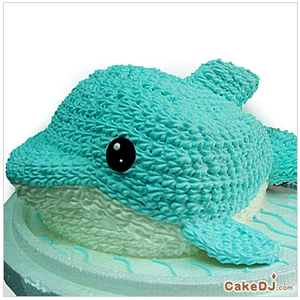 海豚造型蛋糕