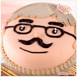 父親節-眼鏡爸造型蛋糕