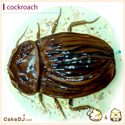 無膽勿試 蟑螂像真造型蛋糕